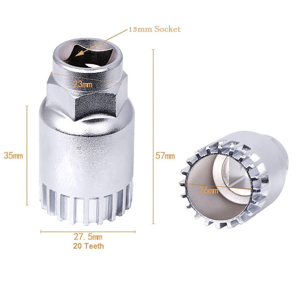 Bike Crank Removal Tool, Bicycle Crank Puller, Bottom Bracket Removal Tool for E