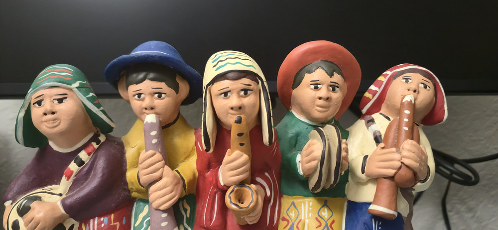 Handcrafted Peruvian Whistle - Musicians Playing their Instruments