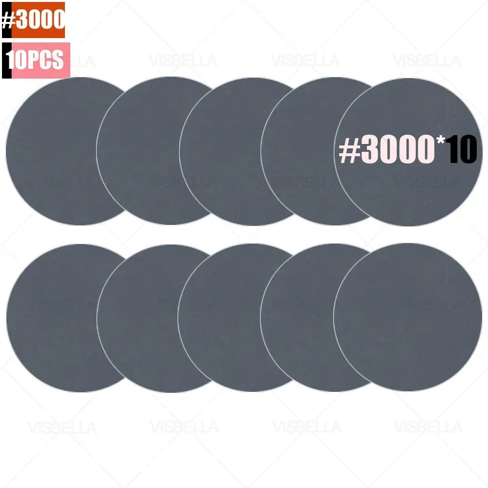10PCS Sandpaper Round Shape Sanding Discs Self-adhesive Abrasive Tools Wood Meta
