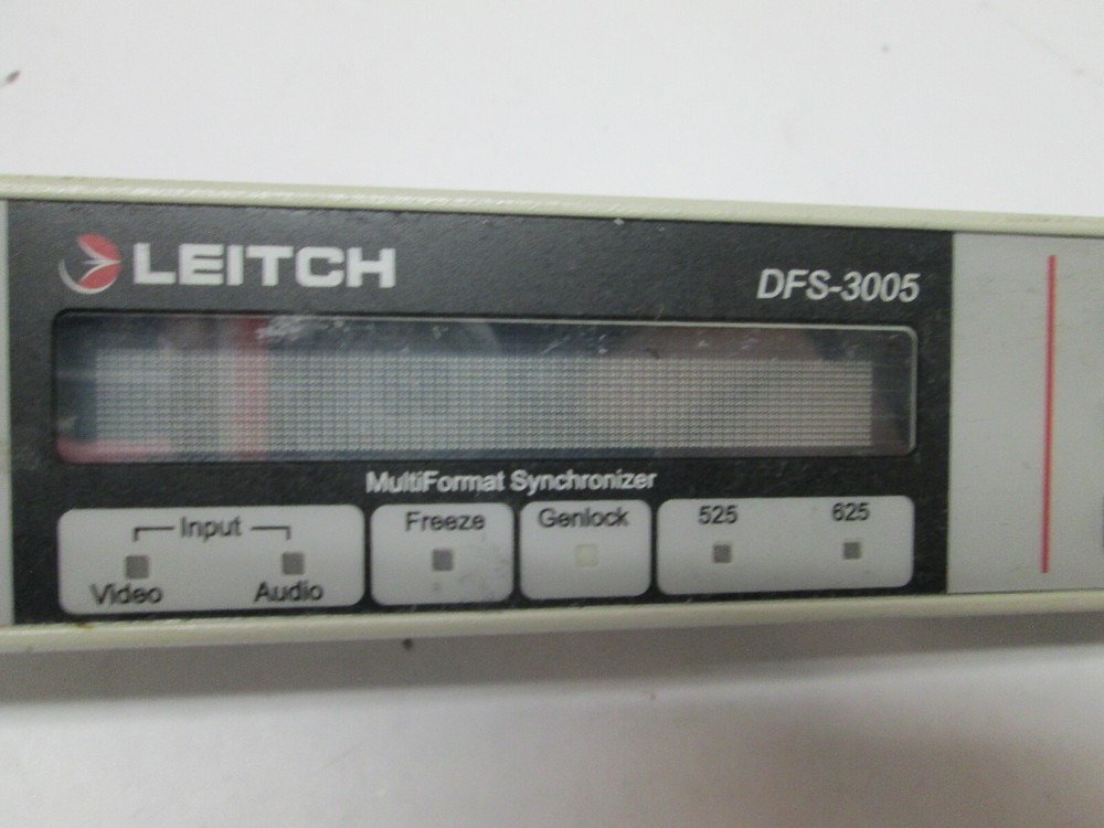 Leitch DFS-3005 CONTROL audio controller PANEL for multiformat synchronizer A-V