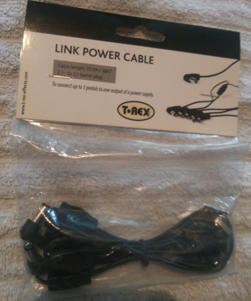 T-REX Daisy Chain Multi-plug Power Adapter Cable 5 Pedal Link Power Cable
