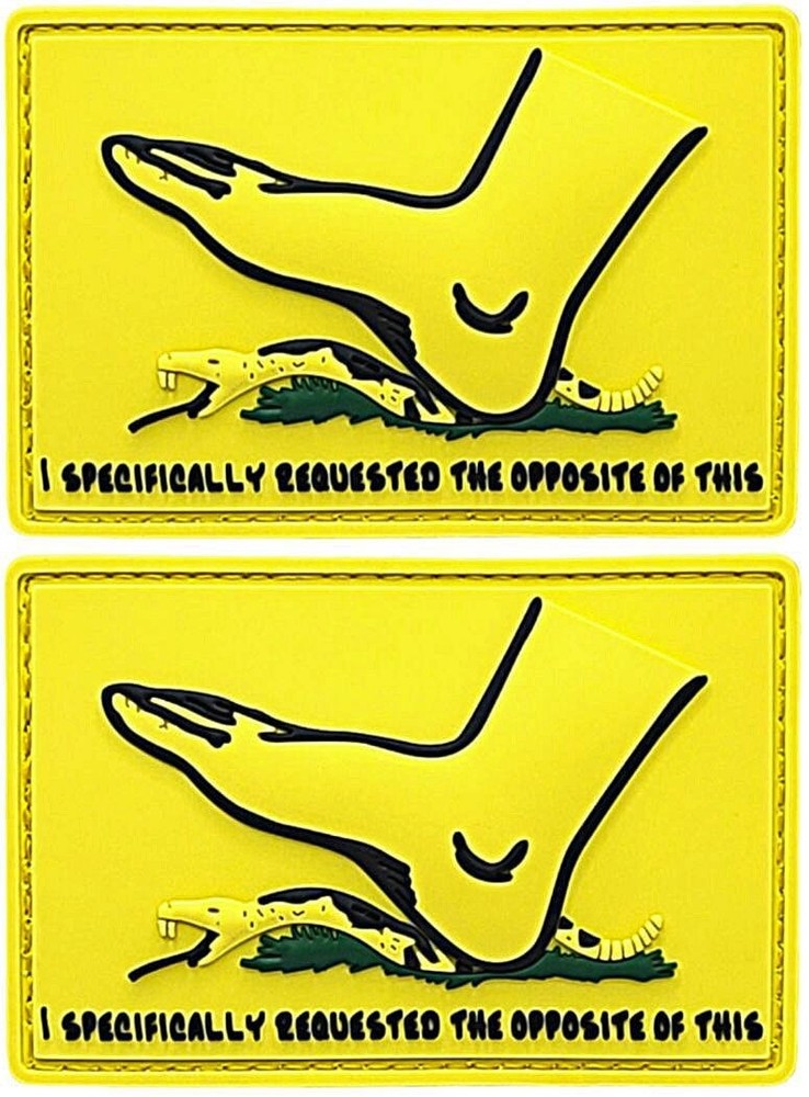 Step on Snek Specifically Requested The Opposite PVC Patch | 2PC HOOK 3"x2"