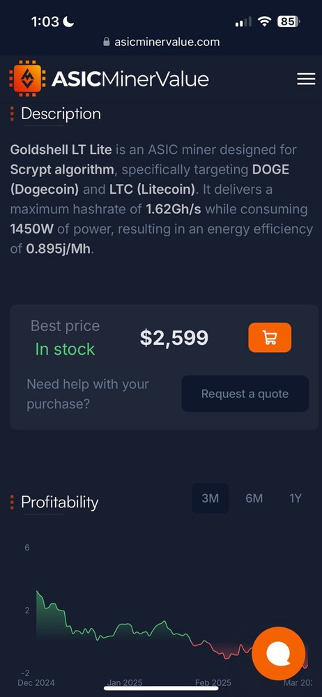Goldshell LT LITE ASIC Miner