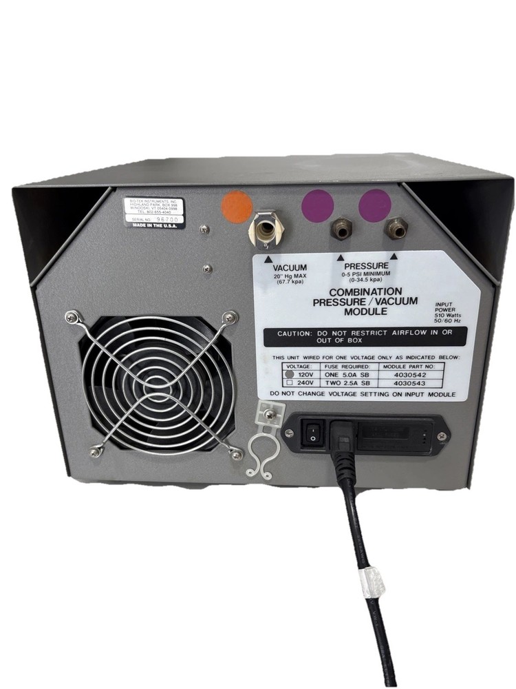 BIO TEK Instruments 4030542 Combination Pressure Vacuum Module