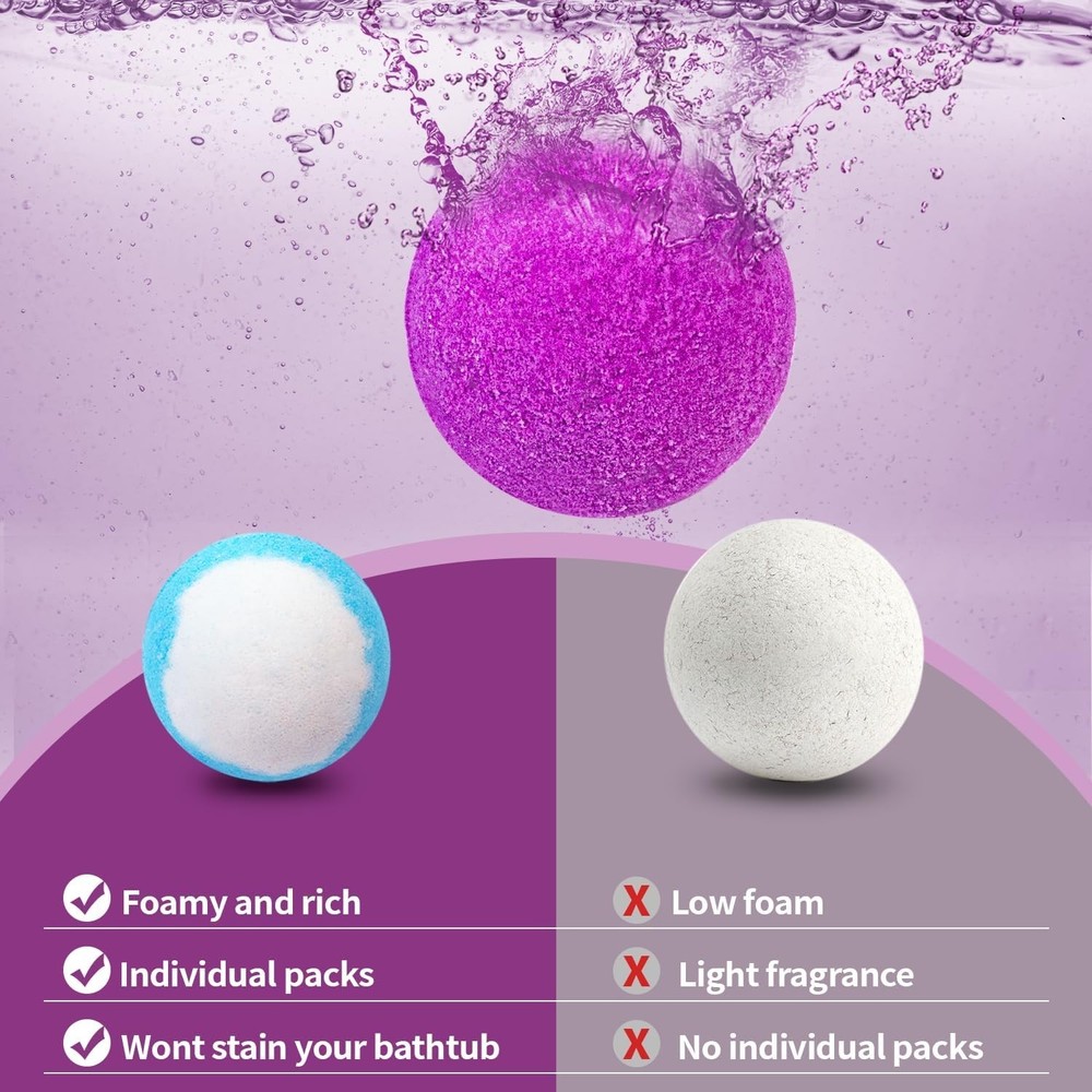 Bath Bombs for Kids with Surprise Inside, 24 Pack Handmade Bath Bomb Gift Set...