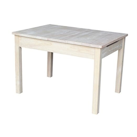 Table with Lift Up Top for Storage Unfinished