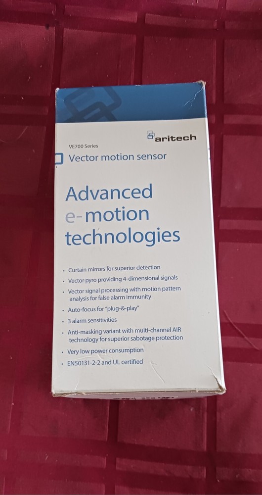 Aritech Interlogix VE700 Series VE735 Vector Motion Sensor