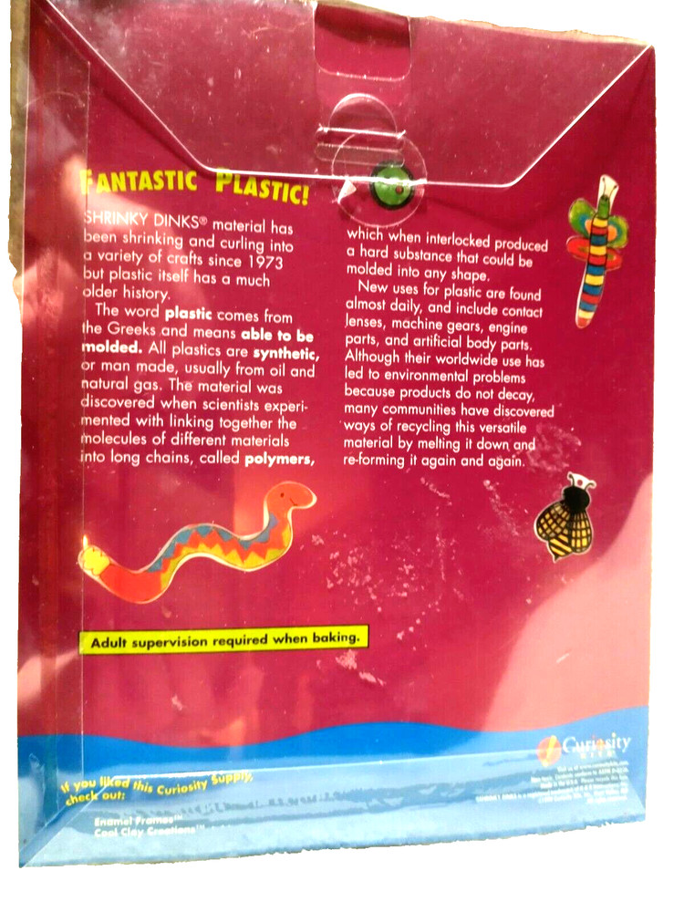 Shrinky Dinks by Curiosity Kits - 12 Sheet included -