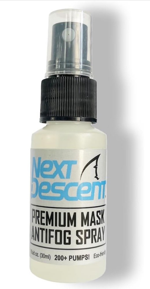 Next Descent Mako Scuba Mask And Defog Bundle