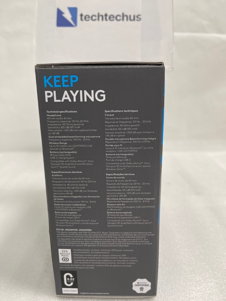 Logitech G435 Lightspeed Wireless Bluetooth Gaming Headset - Black