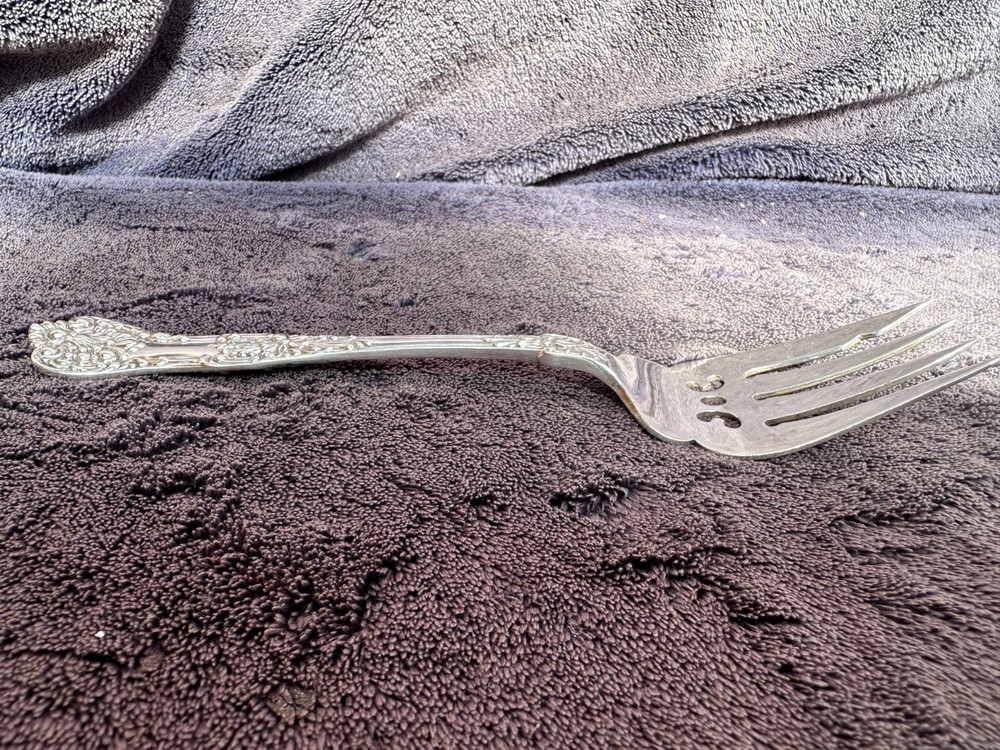 Birks Sterling Silver 66 Grams Cold Meat Fork 7" 18cm