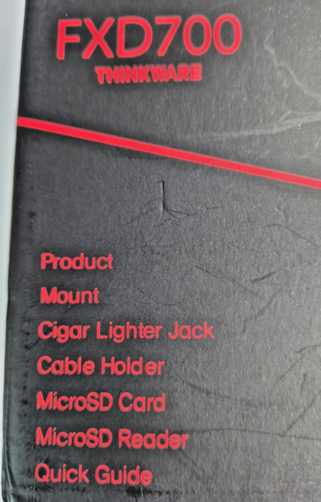 NEW/Sealed THINKWARE FXD700 DASH CAM Front / Rear Camera Kit w. MicroSD Card