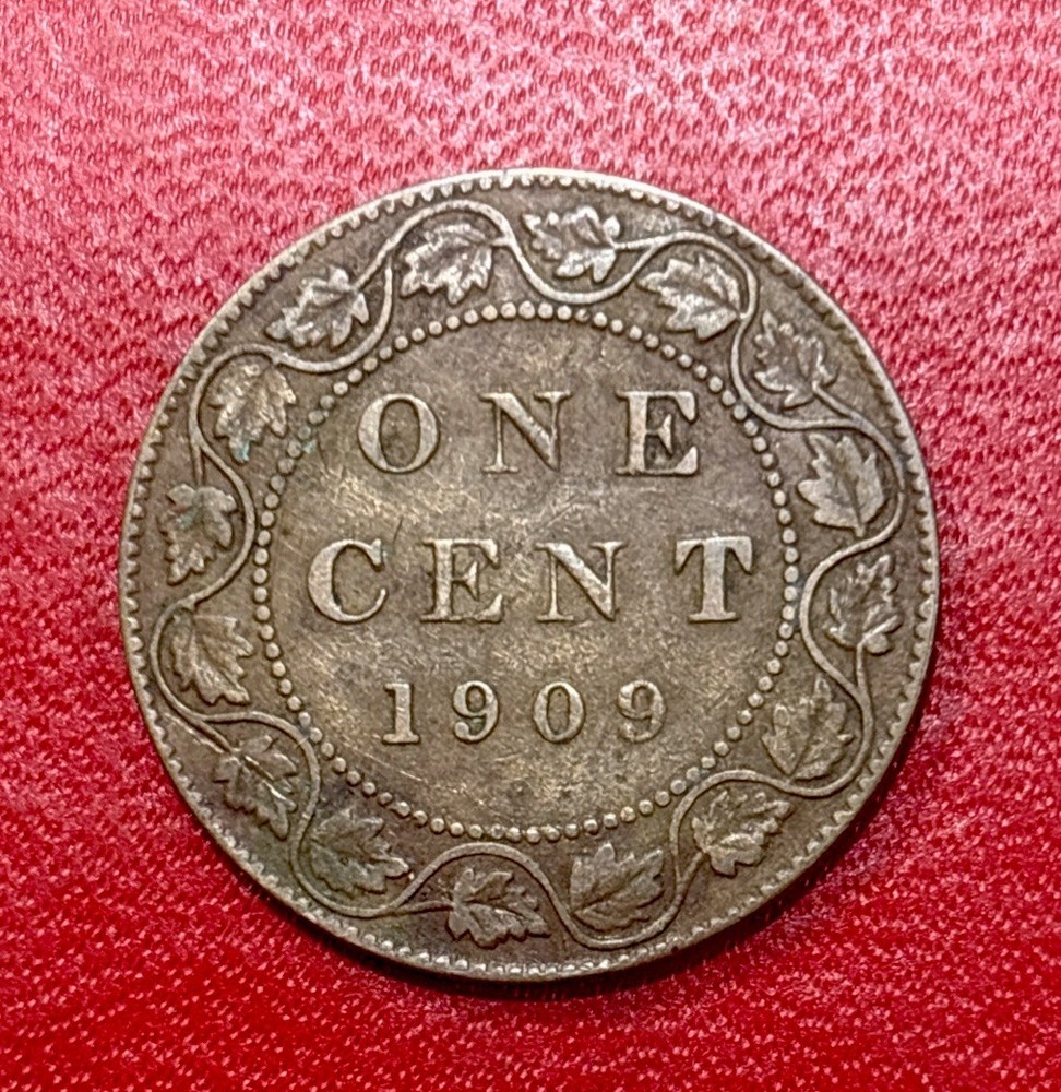 1909 Canadian One Cent Coin! ENN Coins