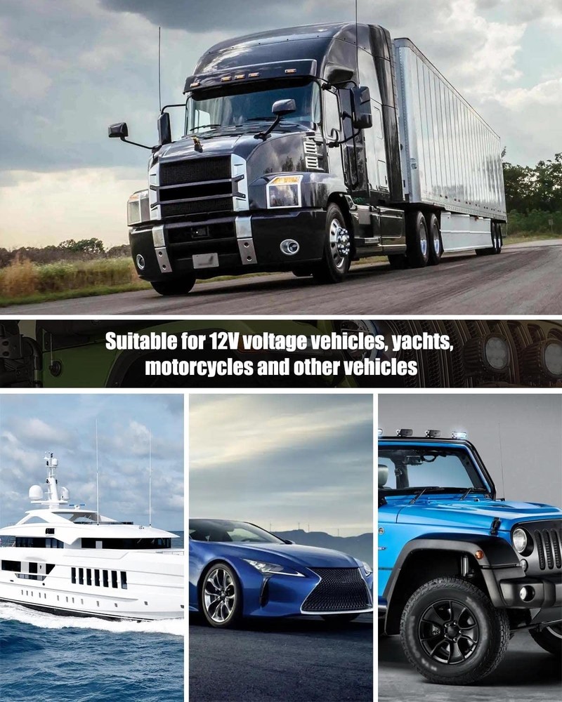 High Current Battery Disconnect Switch 12V 500A, Universal Kill...