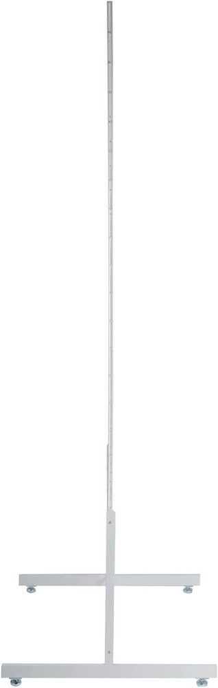Gridwall Panel 2' x 6' Grid Wall Display White Panel Steel w 2 Legs