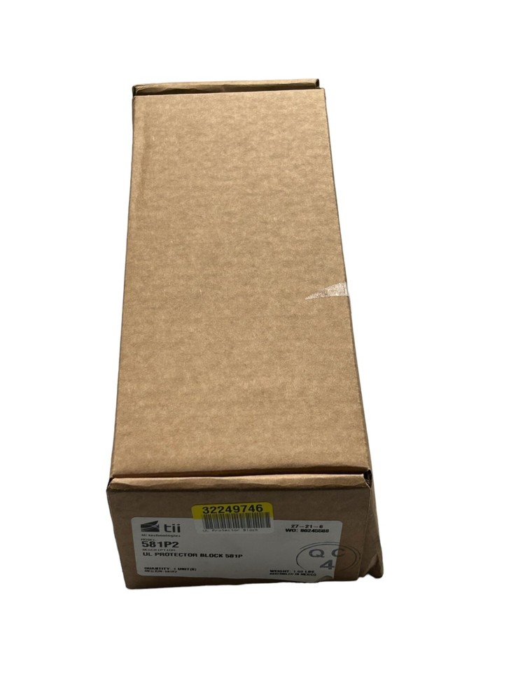 Tii Technologies 581P2  UL Protector Block 581P - New
