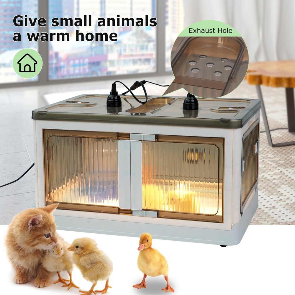 Chicken Brooder Box for Chicks Brooder Heater Chicks Warmer Brooder Plate Kit...