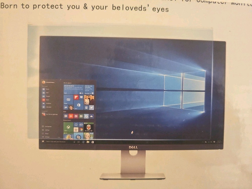 24 inch Easy Hang Blue Light Blocking Screen Protector Panel 16:9