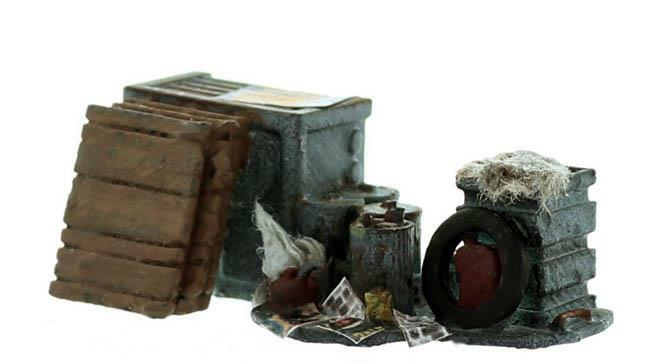 Junk Pile Loaded with trash and clutter Finished, Layout Ready O/On30 scale