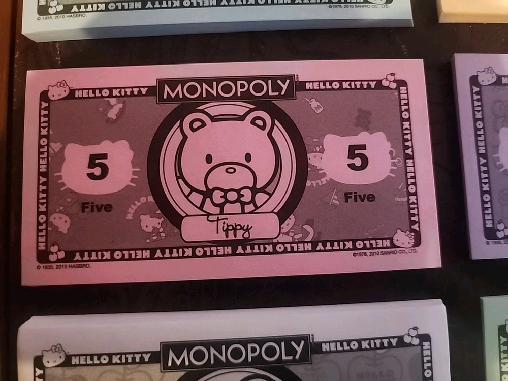 Monopoly Hello Kitty EDITION 2010 Replacement Money SEALED