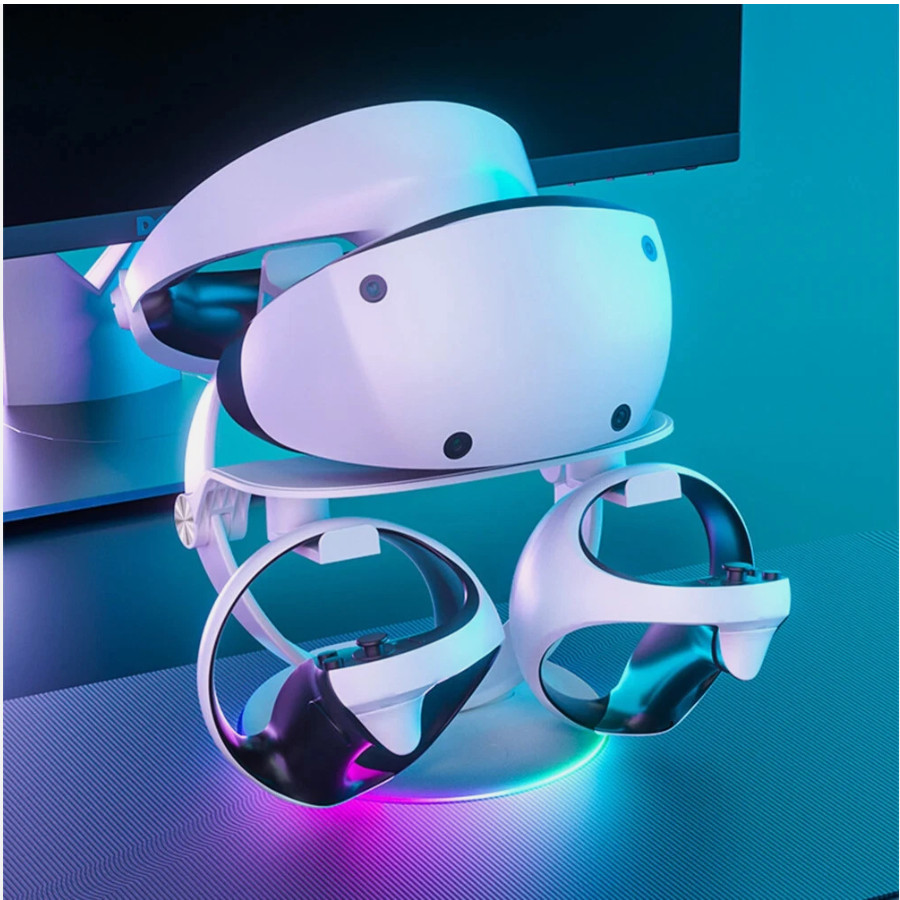 VR display stand, RGB storage base suitable for Quest 2 / PS5 VR2