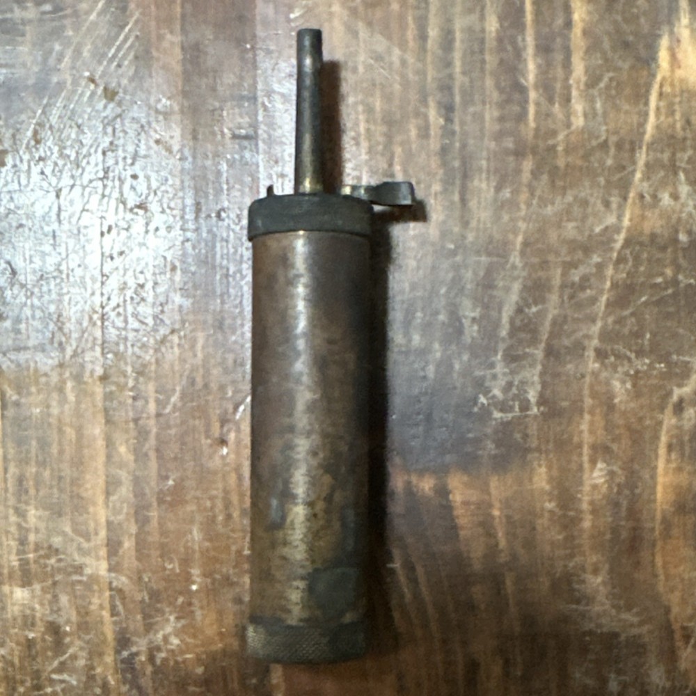 Vintage Brass Muzzleloader Powder Flask Dispenser