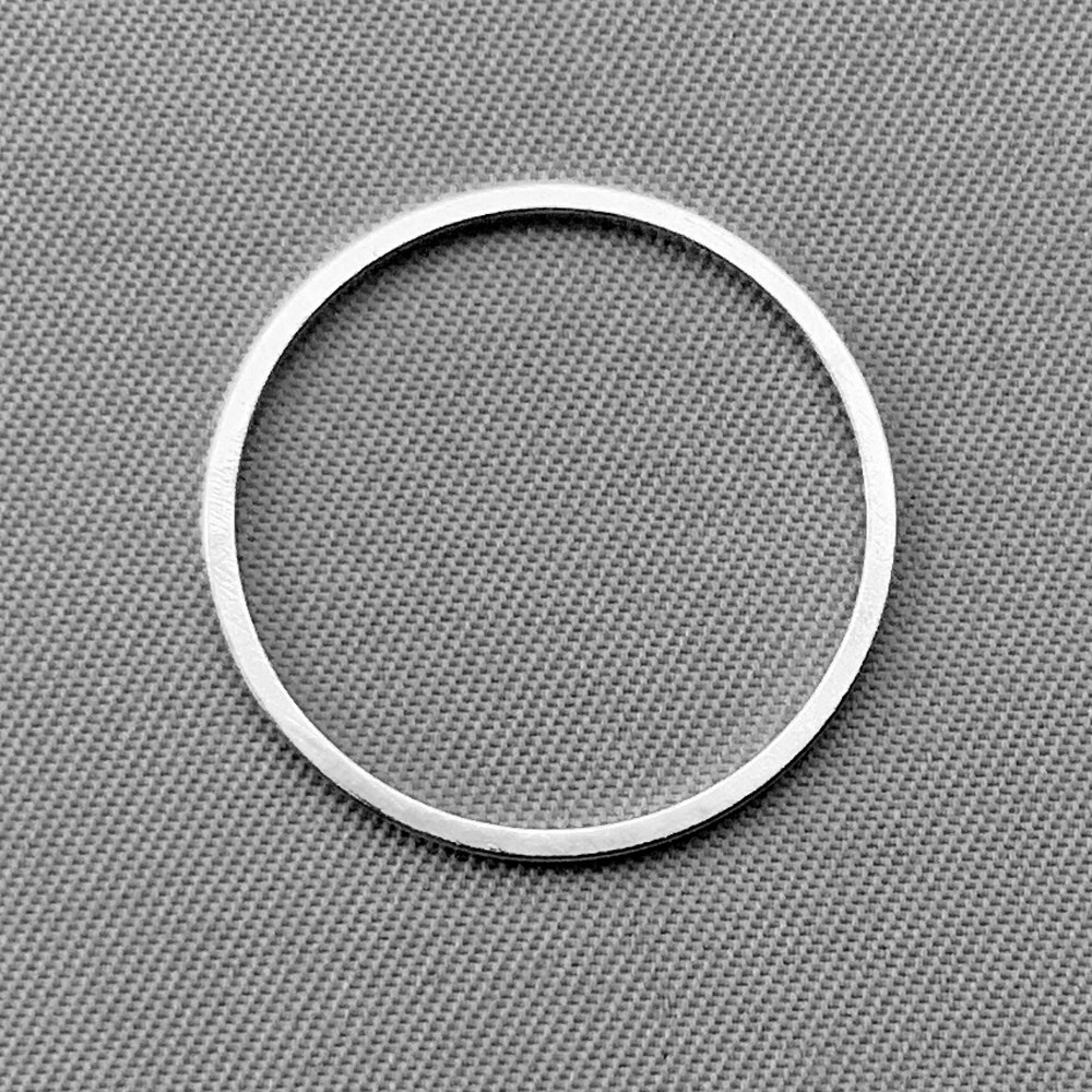 Circle Frame Links 20mm Antique Silver Plated Alloy Q50 Per Pkg