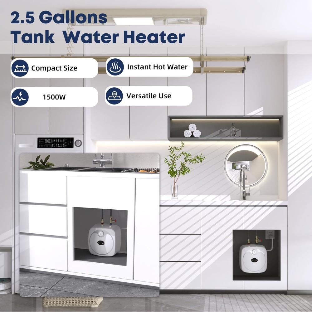 ** NEW Electric Hot Water Heater | 2.5 Gallons | Under Sink Instant Hot Water |