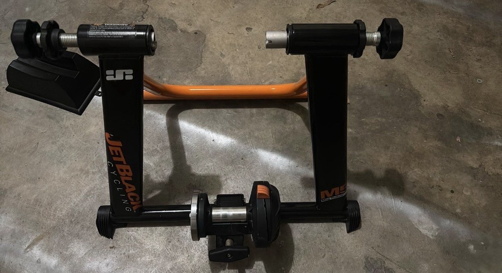 JetBlack M5 Magnetic Indoor Bicycle Trainer Foldable with Riser Block