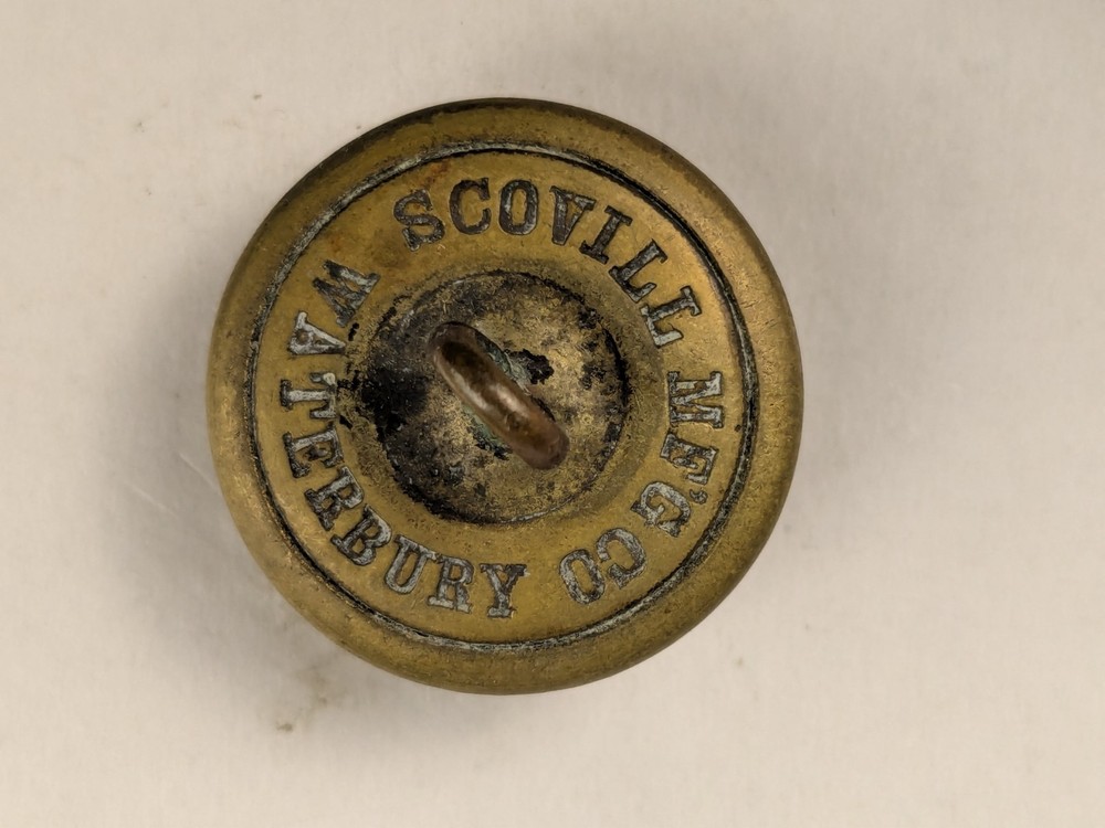 1860-1900 - Patriotic Post Civil War Crest Uniform Button - M2C