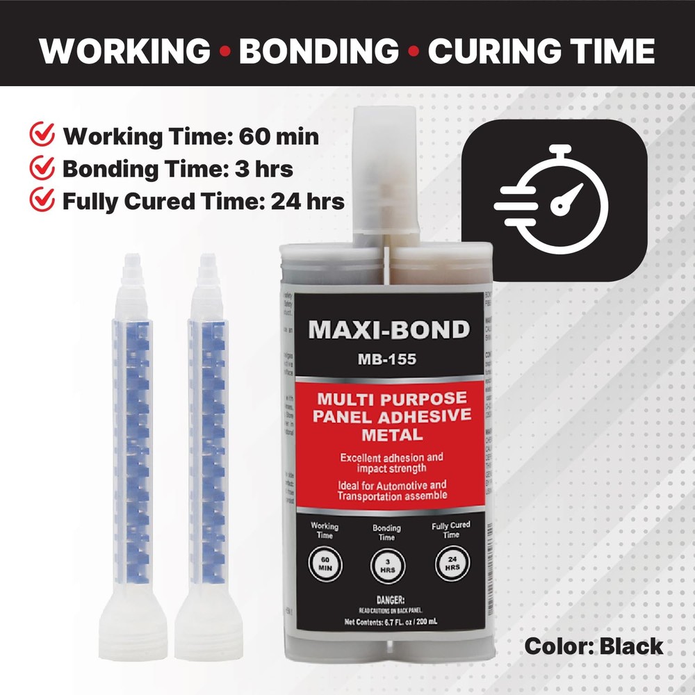 Maxi-Bond Multi-Purpose Panel Adhesive Metal, Part Epoxy Adhesive, Non-Saggin...