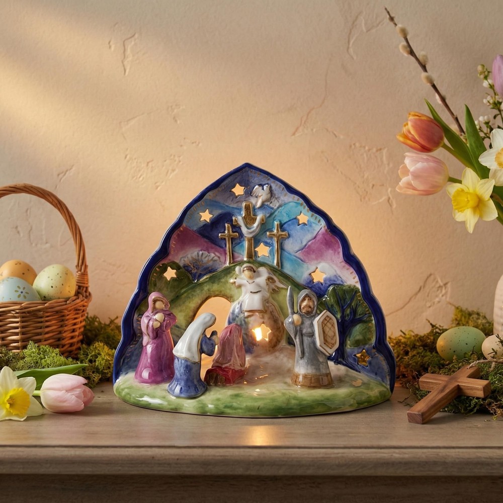 Blue Sky Ceramics Easter Passion Scene, Multi (20439)