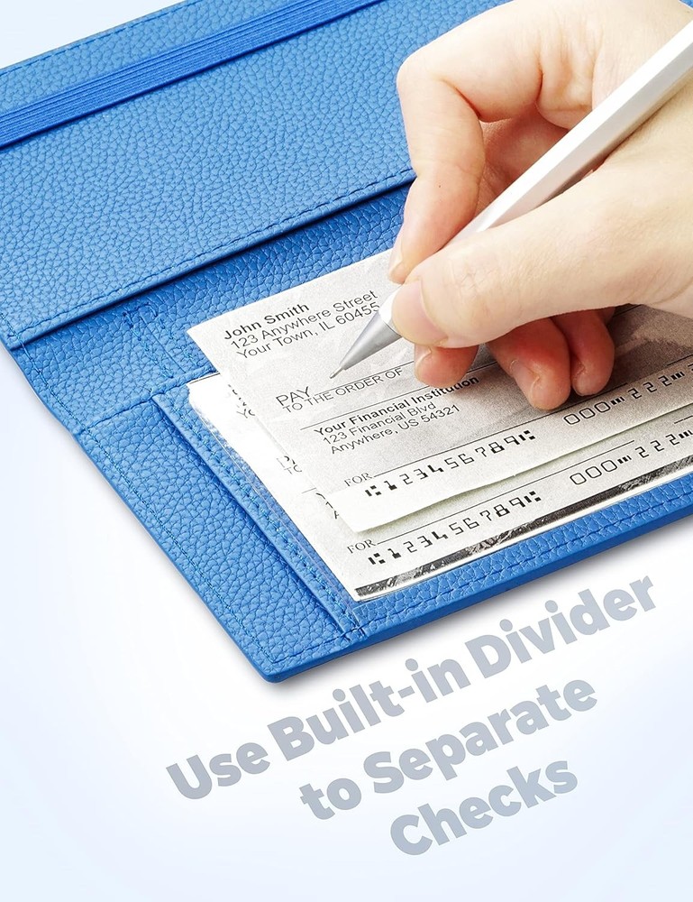 Checkbook Cover for Personal Checkbook, Checkbook Holder