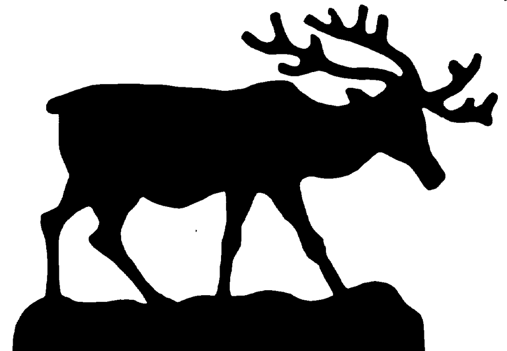Blueprint Plan For Yard Shadow Stag Deer size 26" x 21" high