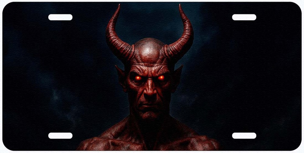Devil Novelty Car License Plate