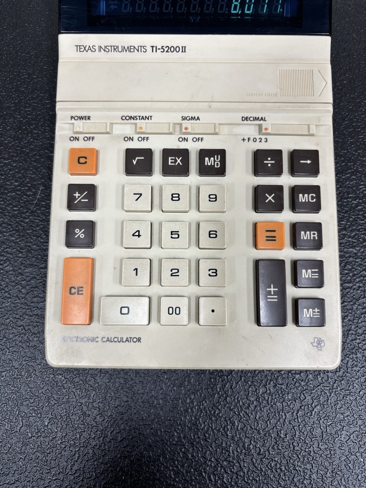 Vintage Texas Instruments TI-5200 Calculator- Tested & Working