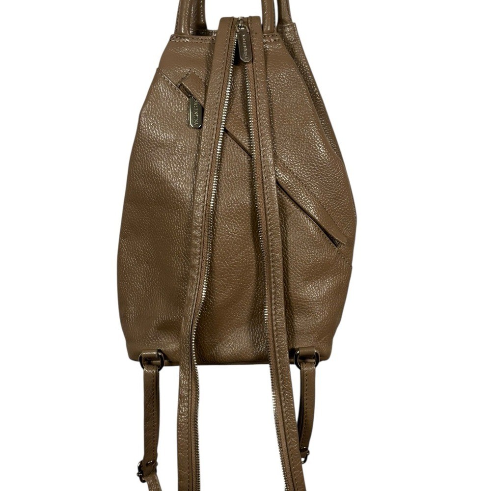 Valentina Women's Tan leather Backpack
