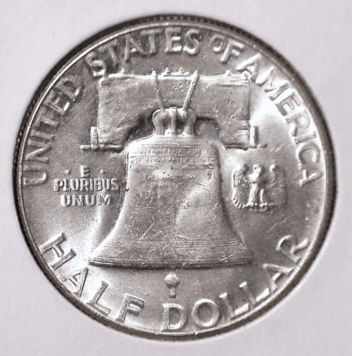 1957 Franklin Half Dollar, BU #3161
