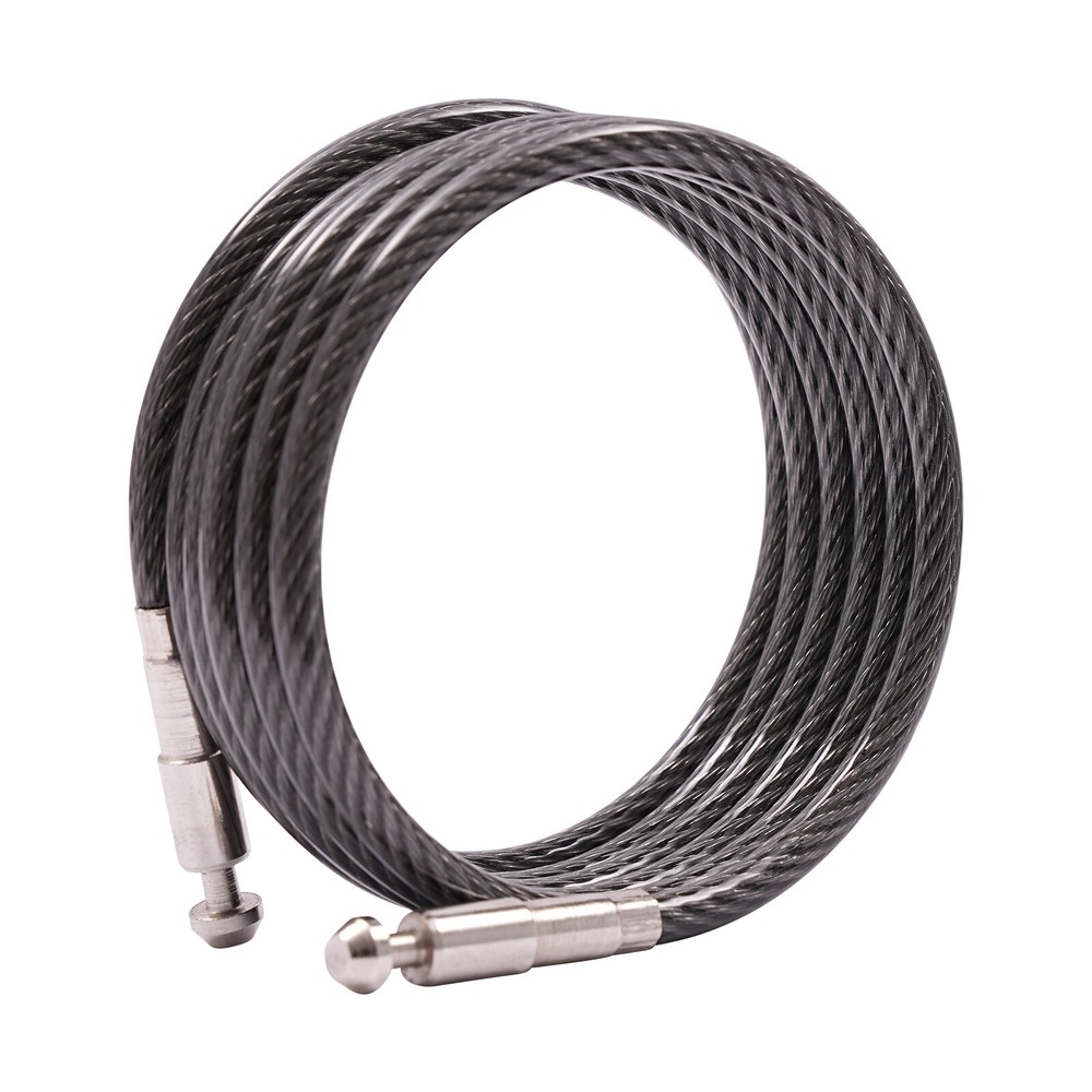 Steel Cable Combination Lock with 4-Digit Code and 3 Lengths of Cables