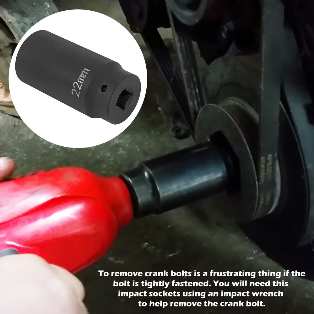 22MM Harmonic Balancer Socket LIS-77110 Crank Bolt Socket