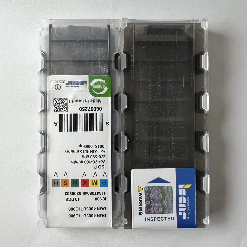ISCAR / DGN4003UT IC908 / Industrial indexable carbide inserts 10 Pcs