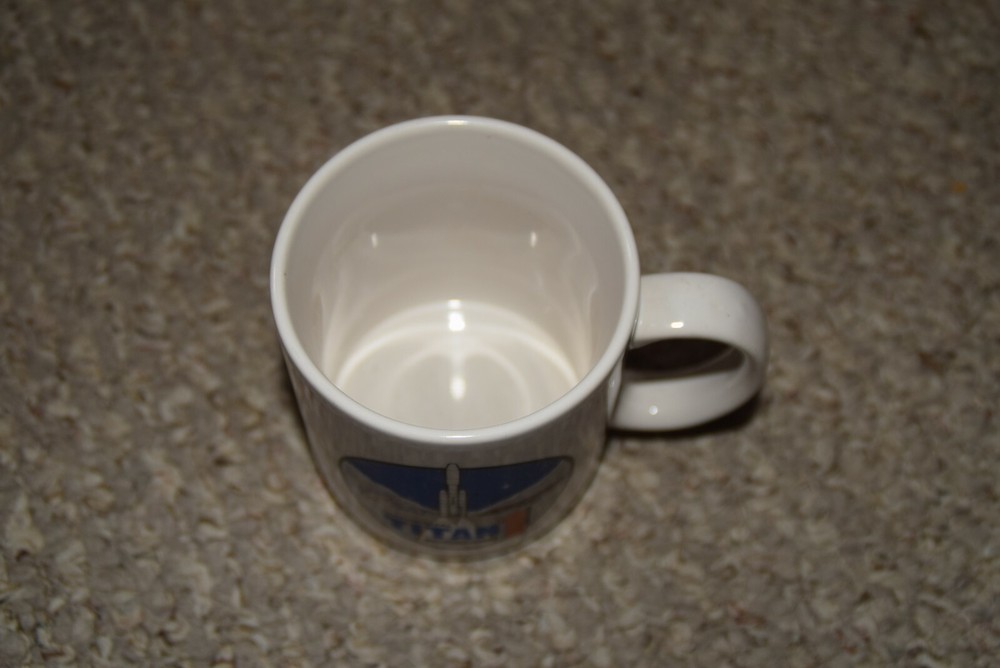 Titan IV A 1998 Rocket Last Flight Team Commerative Mug Lockheed Martin Boeing