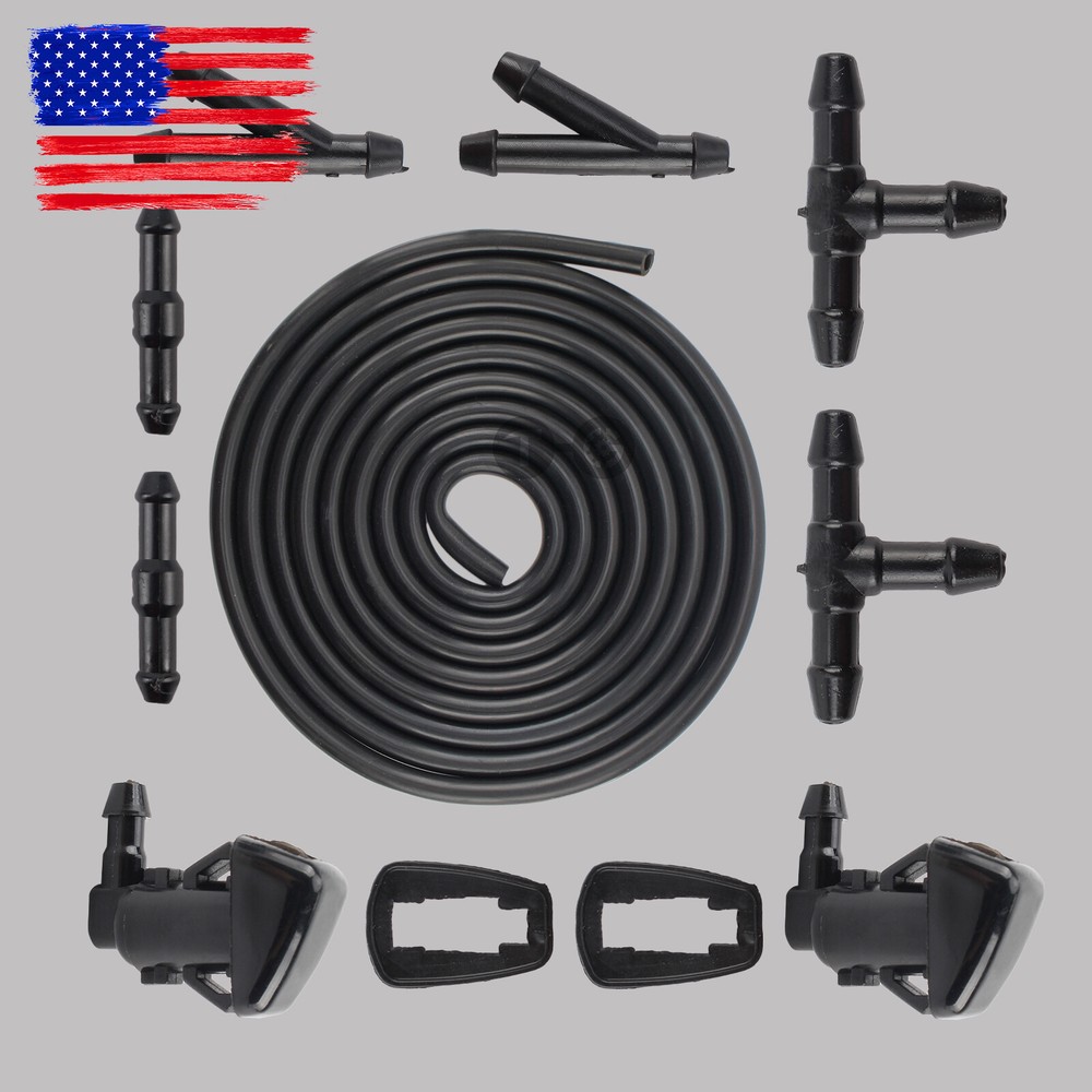 9PCS for Lincoln MKX 2007-2010 Front Windshield Washer Nozzle Kit