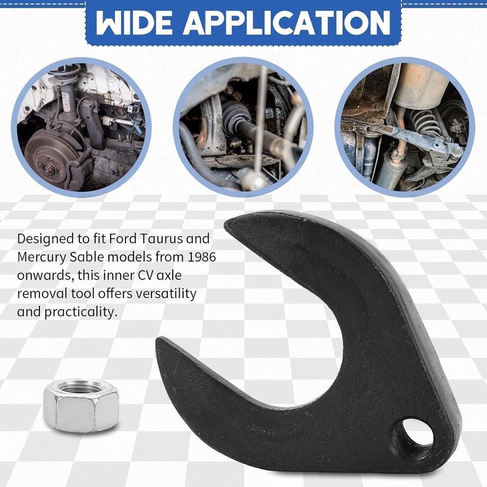 Front Wheel Drive Axle Removal Tool and Nut CV Joint Puller Slide Hammer Adapter