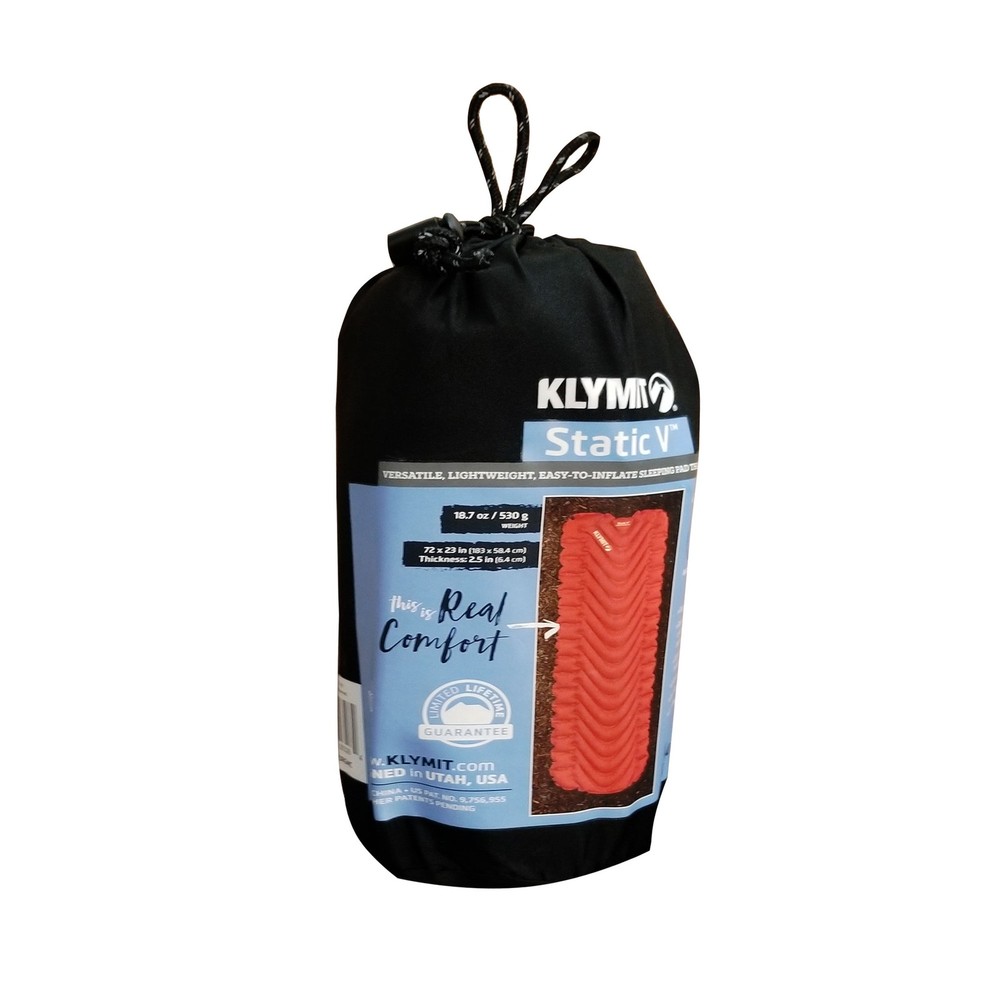 Klymit Static V Lightweight Sleeping Pad, Orange