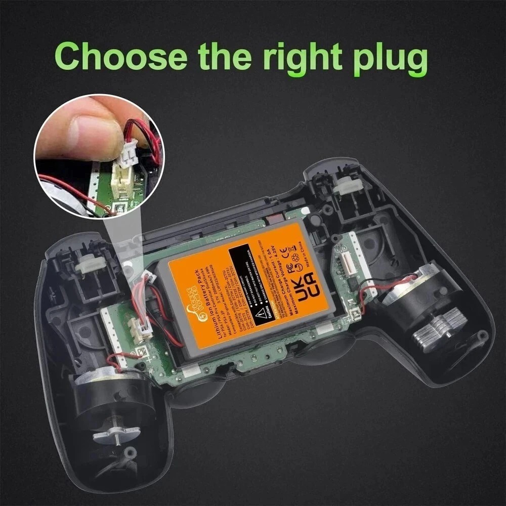 PS4 Controller Battery Replacement 2 Pack 2000mAh Dualshock 4