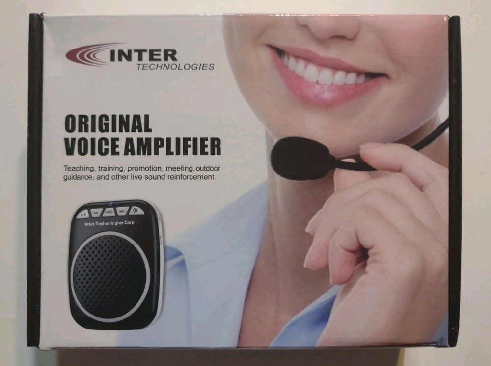 Inter Technologies Original Voice Amplifier w/ Headset Microphone Teaching New