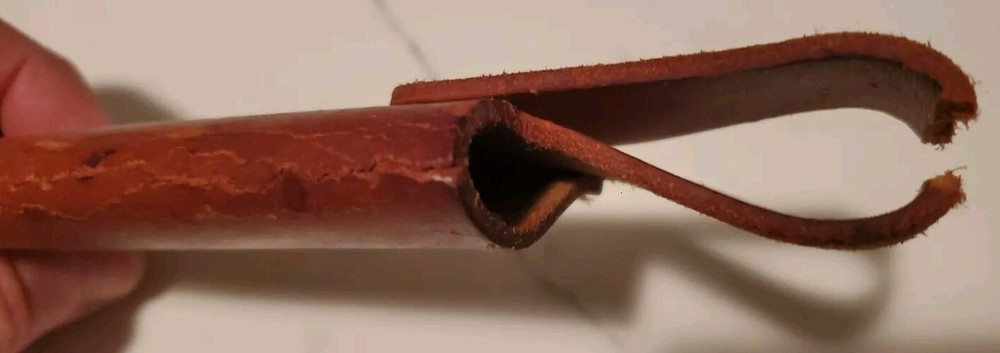 Vintage Leather Tool Pouch Sheath Open Bottom Utility Holder