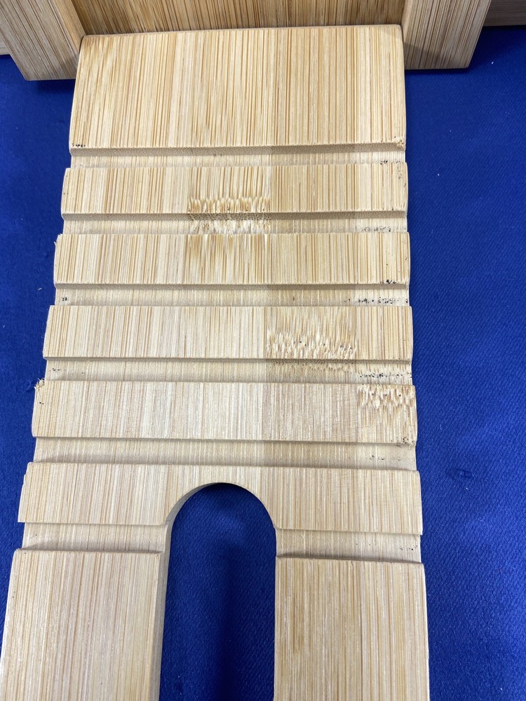 Bamboo Book Stand 6 Adjustable Angles Vertical & Horizontal w/ Magnets & Ruler