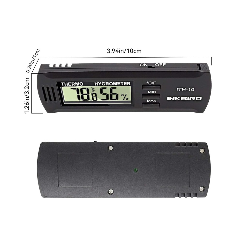 Digital Thermometer Hygrometer for Guitar Aging Box